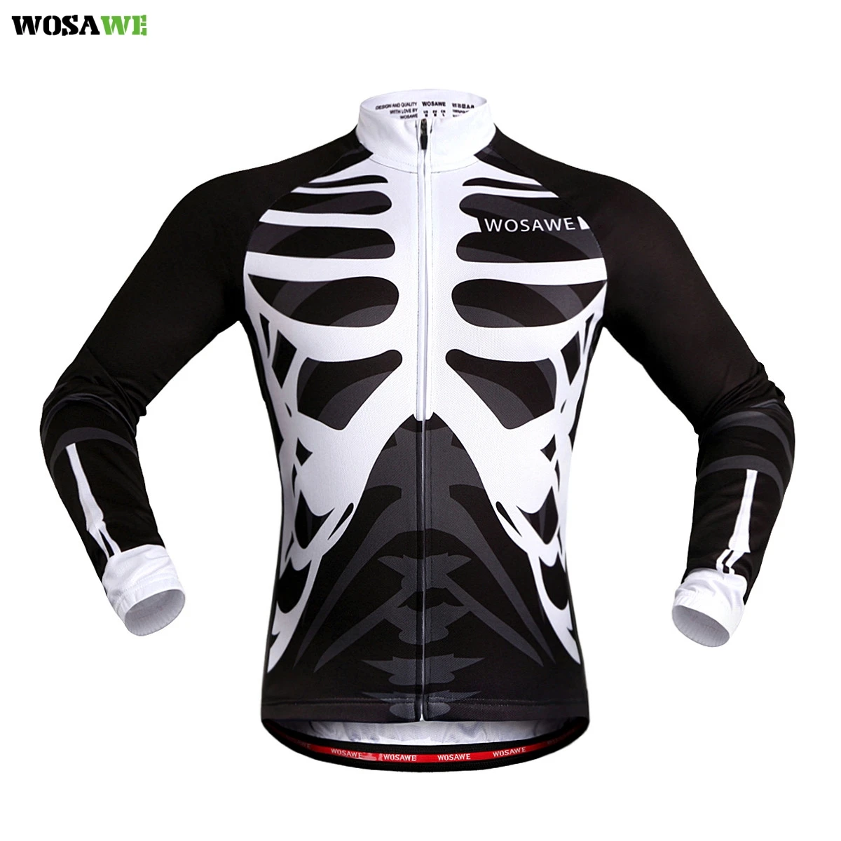 Мужская футболка WOSAWE быстросохнущая дышащая велосипедная рубашка с длинным