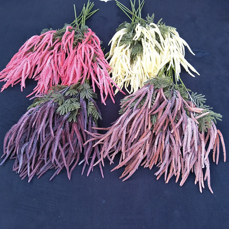 Искусственный цветок 75 см 30 головок искусственная лоза Мимоза Цветочная ветка