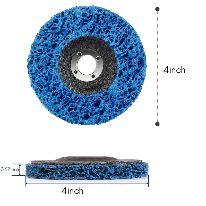 

Strip Discs 10PCS Stripping Wheel 100mm Fit Angle Grinder Clean and Remove Paint Rust and Oxidation