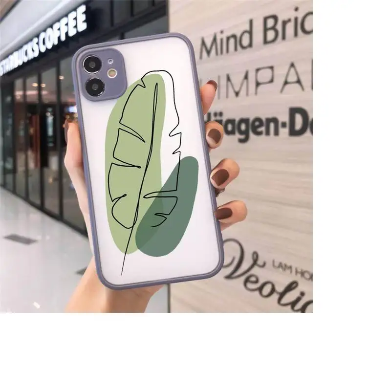 

Art Retro Abstract Geometry high quality Phone Cases matte transparent For iphone 7 8 11 12 plus mini x xs xr pro max cover