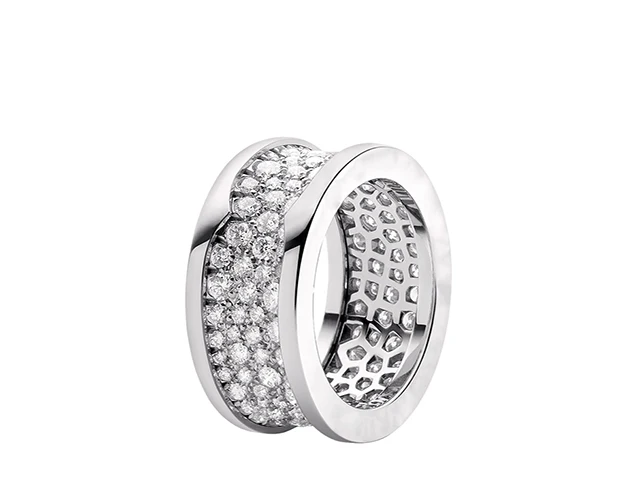 Original Bulgaria s925 classic ring gift 1:1 925 Sterling Silver Women Free Shipping Jewelry High-end Quality Gift - Main Stone Color: 1