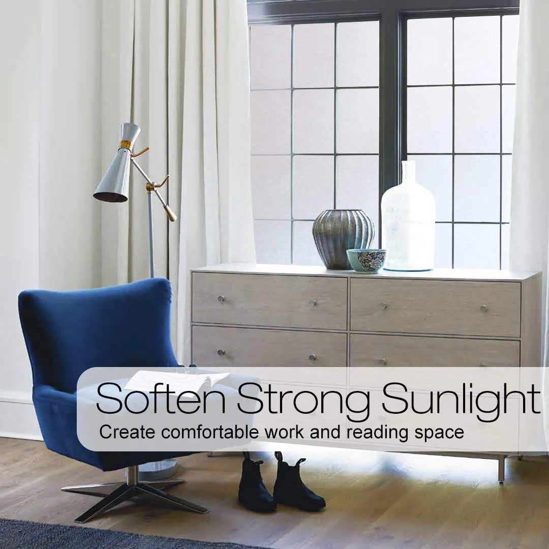 Защитная пленка на окно матовая белая защитная антипригарная для офиса