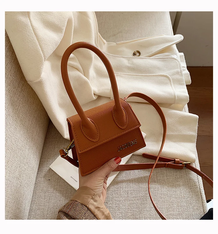 litchi Brown 15cm Женская мини-сумка-тоут, новинка, крокодиловый узор, флип-сумка через плечо, женская простая сумка на плечо, маленькая квадратная женская сумка - Цвет: litchi Brown 15cm