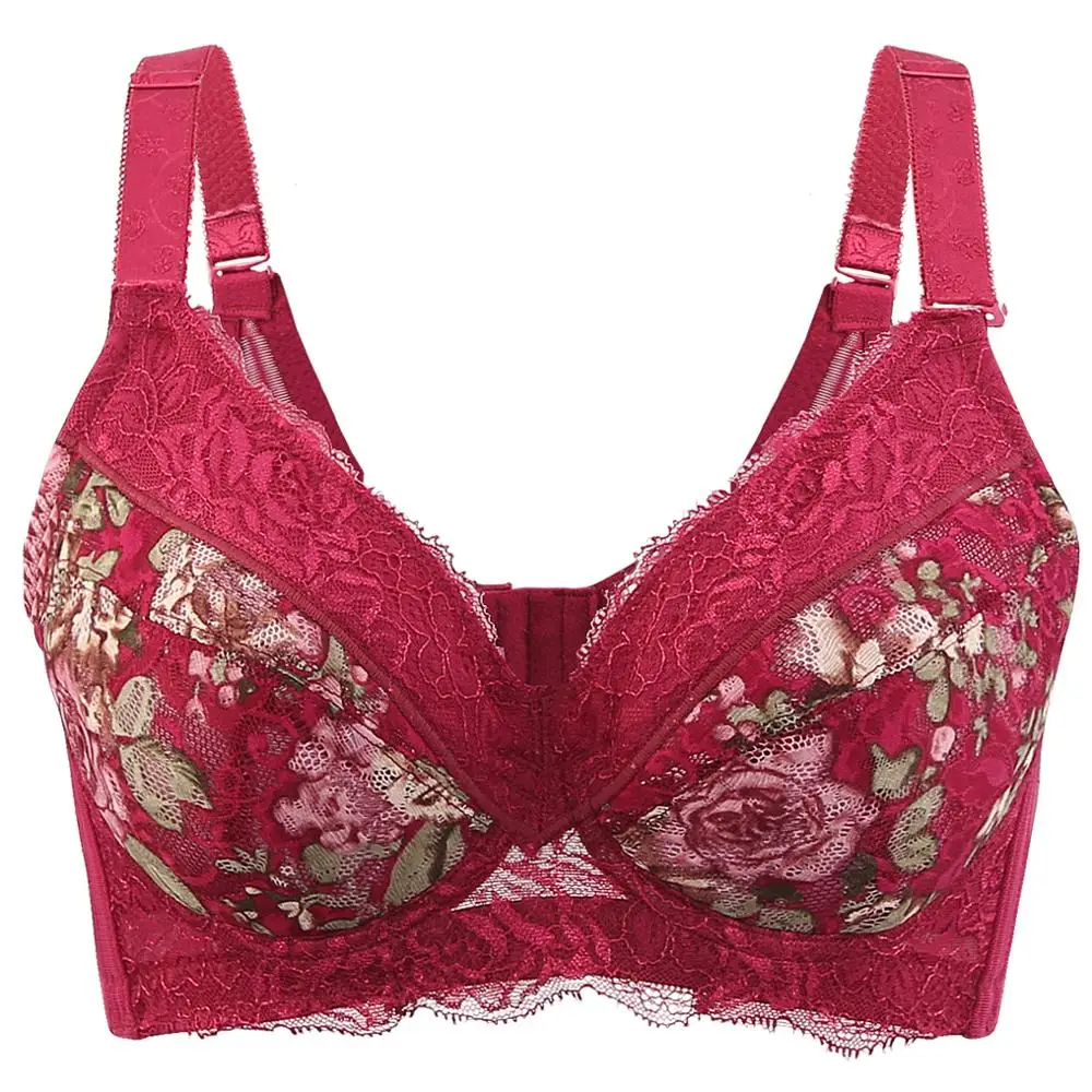 Женский кружевной Бюстгальтер балконет на косточках с глубоким покрытием 34 36 38 40