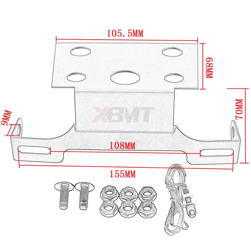 Кронштейн для держателя номерного знака мотоцикла Yamaha YZF-R6S YZF R6S 2003 2004 2005 2006 2007 2008