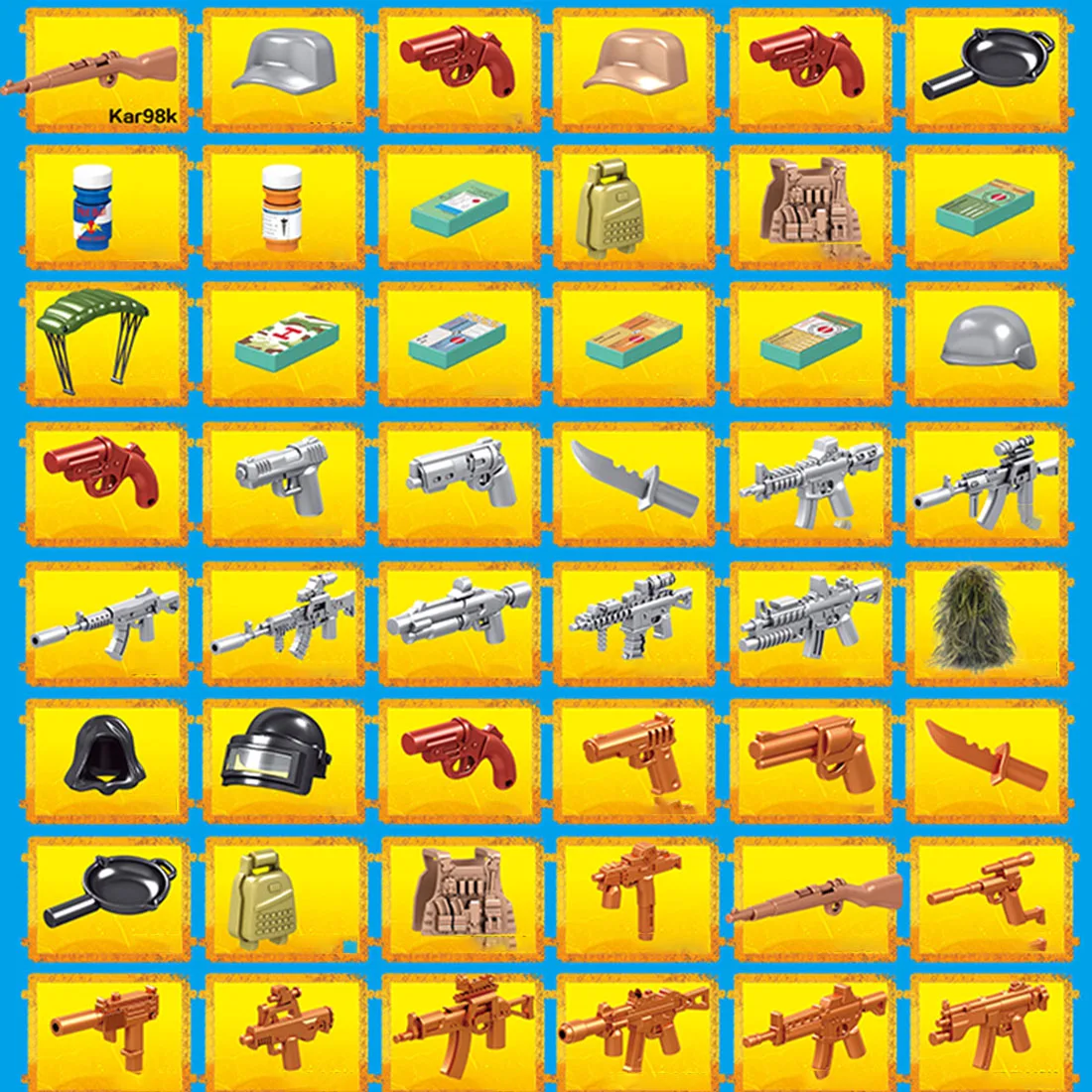 

Military Theme DIY Small Particle Building Block Weapon Kit Block Assembly Toys For Kids Gifts - Drop Box Parachute