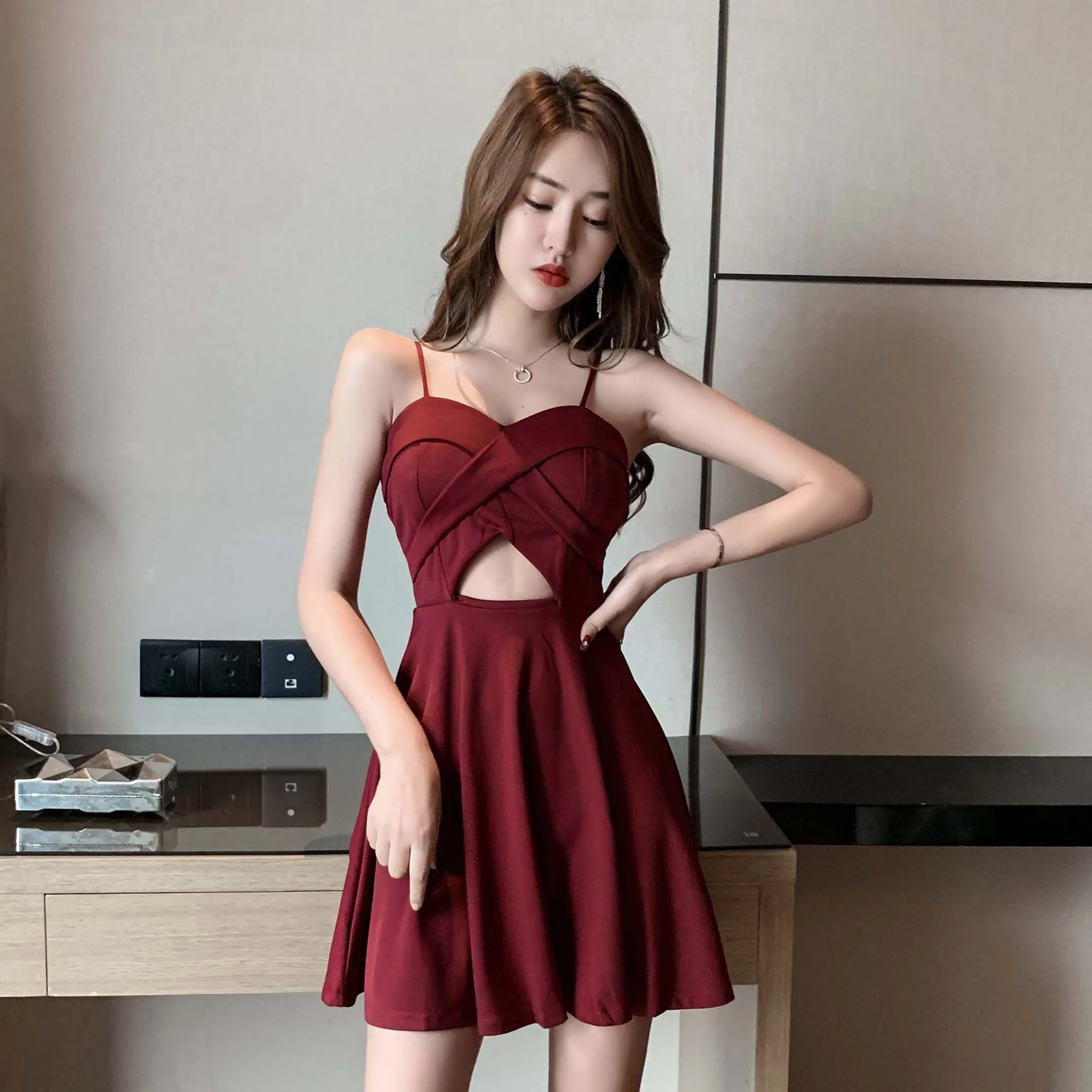 Женская элегантная темпераментная одежда для богини комбинезоны с глубоким