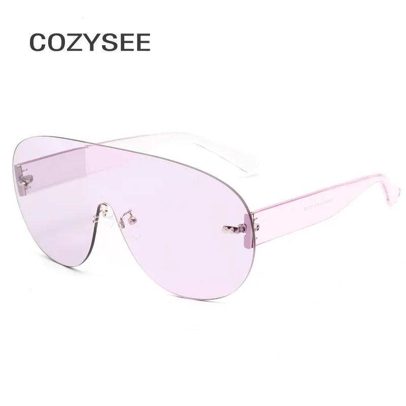 Винтаж без оправы Овальные Солнцезащитные очки женские 2020 дизайнерские Itaty бренд