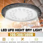 Светодиодное освещение для высоких промышленных помещений, 500 Вт, 6500 лм, K, высокая яркость, светодиодная лампа НЛО для торговых центров, складов, выставок