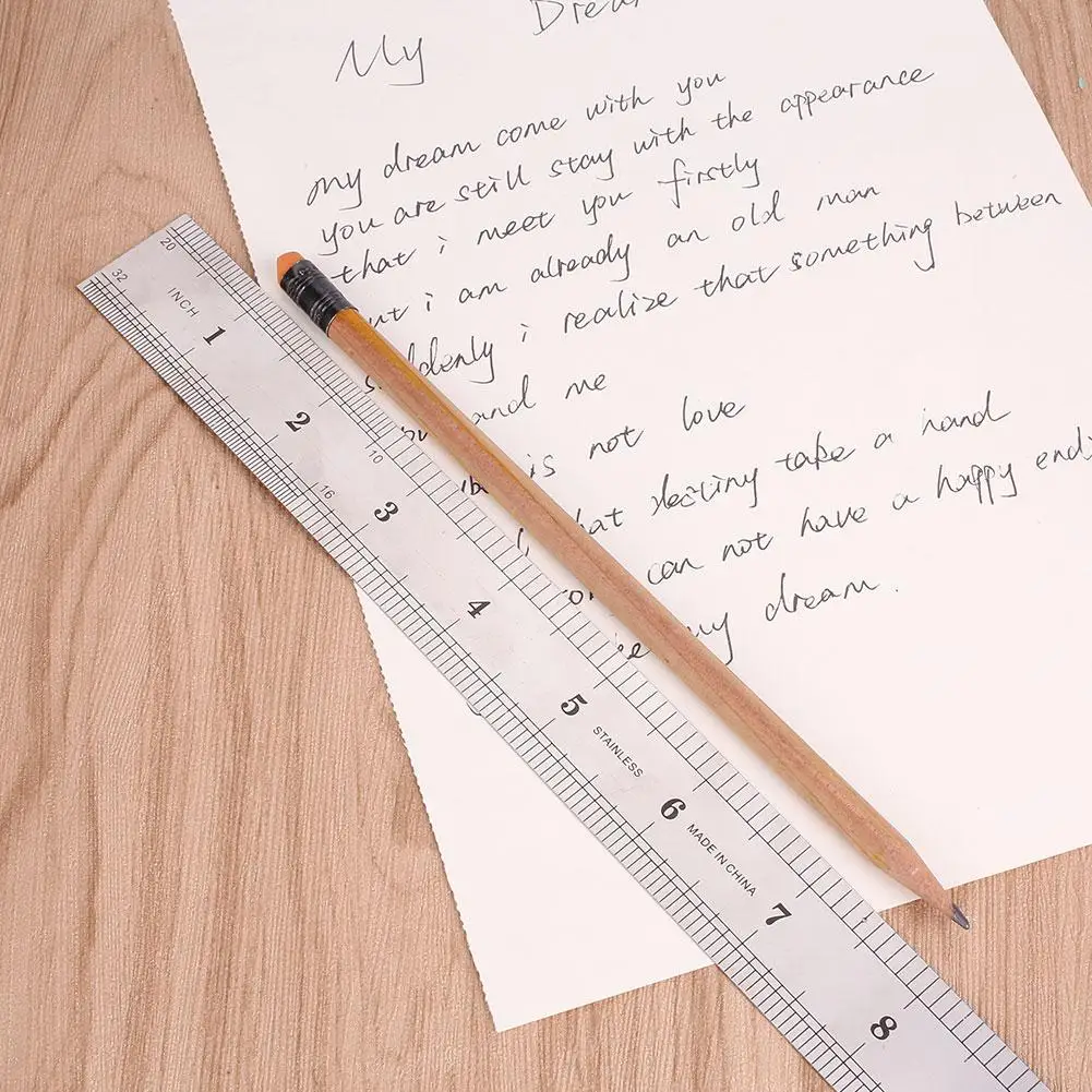 

Metric Ruler Straight Precision Ruler 12 Inch Rulers Stainless Steel Double Sided Steel Ruler