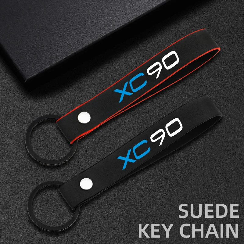 Автомобильный замшевый Кожаный Брелок под заказ спортивный брелок для Volvo XC90 XC60