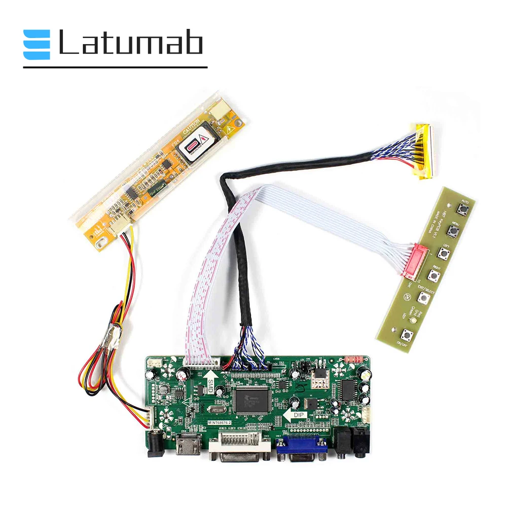 

Latumab Board Kit для LTN141AT01-001 LVDS 14,1 "плата драйвера контроллера экрана 1280 × 800 HDMI + DVI + VGA