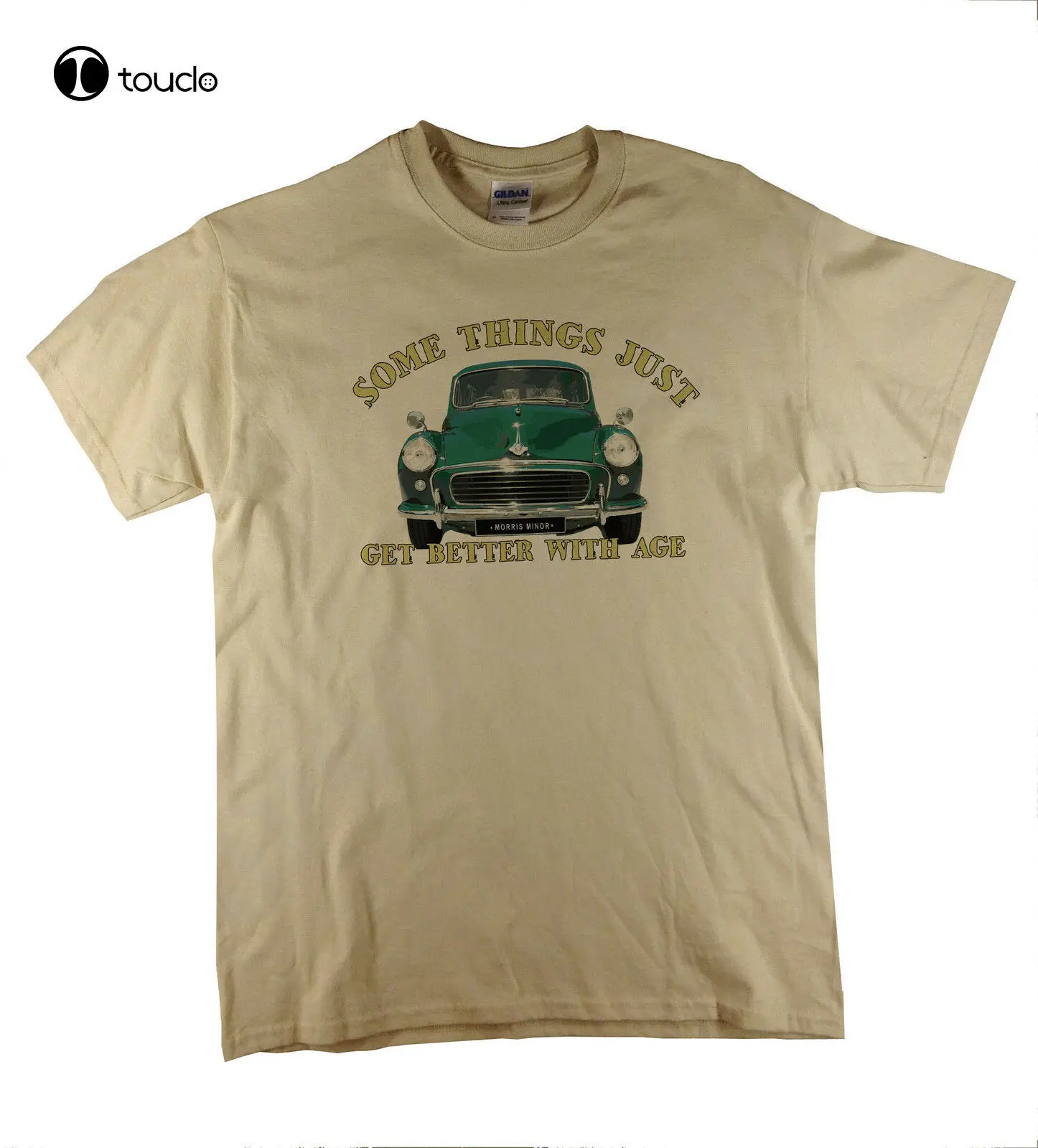 

Somethings...Morris Minor 1000 Classic Car Traveller Printed Natural T-Shirt Tee Shirt