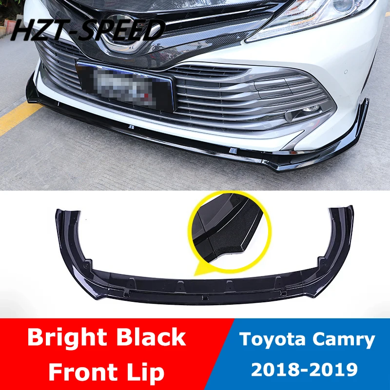Для Toyota восемь поколения Camry передний бампер губы ABS автомобильный бампер внешние протекторы