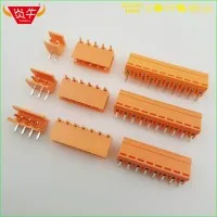 HT396V 3,96 2P~ 12P разъем печатной платы штепсельный Блок 15EDGVC 3,96 мм 2PIN~ 12PIN оранжевый проводной терминал Феникс контакт KEFA