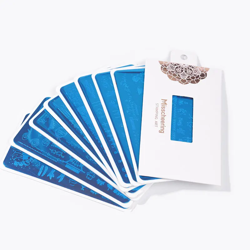 Рождество пластины для штамповки ногтей Снежинка Дерево Хэллоуин призрак тыква