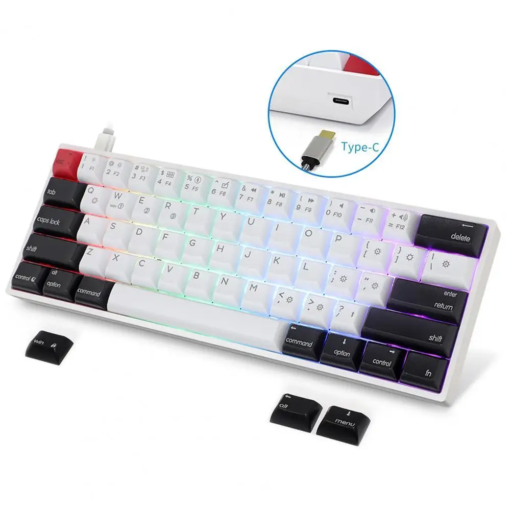 

Long Lifespan Anti-slip RGB Wired Gaming Keyboard Computer Accessories