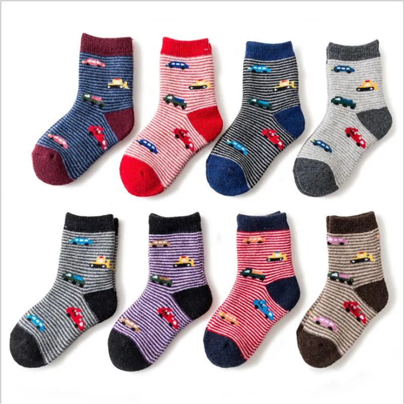 Зимние толстые Детские носки для младенцев Теплые мягкие зимние теплые