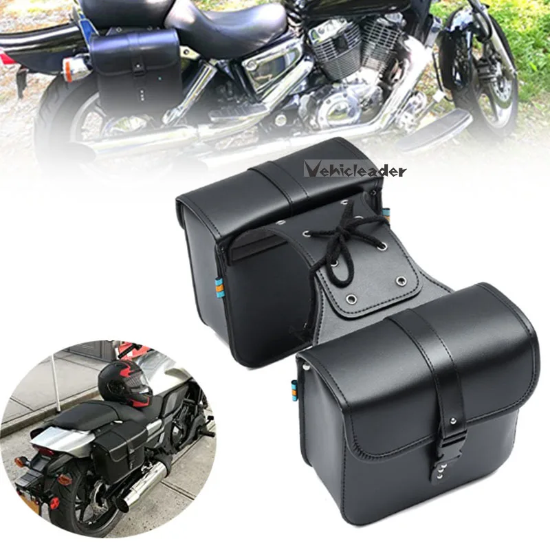 

Пара универсальных мотоциклетных седельных сумок, боковое хранение, чемодан, черные седельные сумки, водонепроницаемые чехлы для инструме...