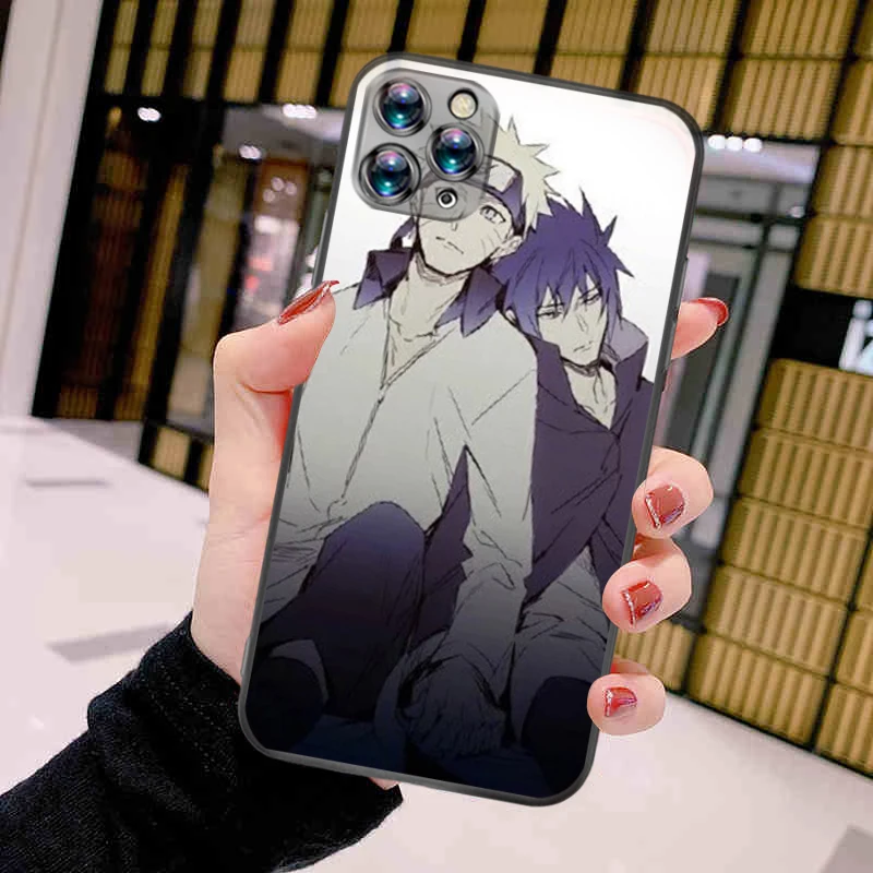 

S-Sasuke N-Naruto Kakashi Phone Case For iPhone 11 Pro MAX Luxury Soft Coque Cute Personalised Cellphone Best Cheap Cool