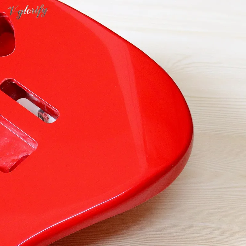 okoume holz rot farbe st gitarre körper hochglanz elektrische gitarre barrel körper gitarre barrel zubehör gitarre teile free global sh