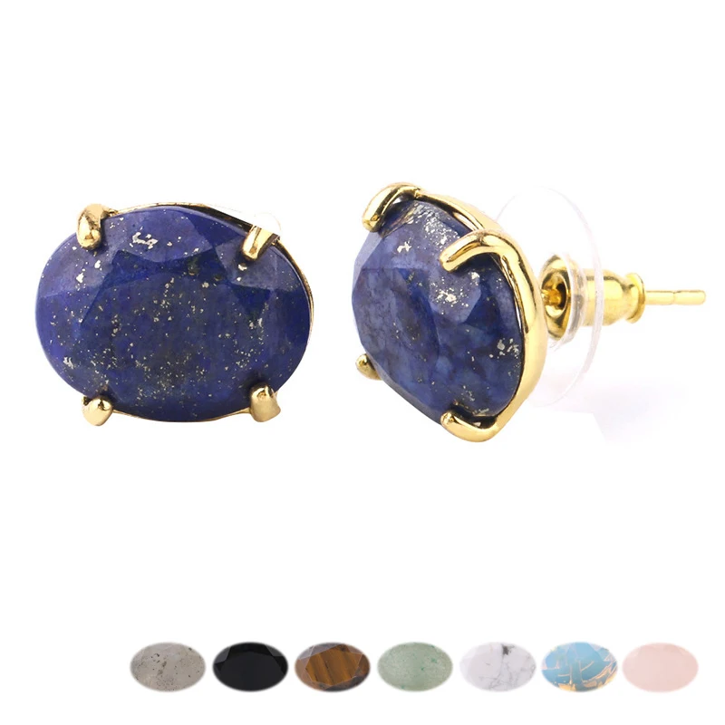 Ювелирные изделия из натурального камня лунный камень каплеобразные серьги