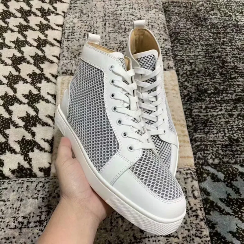 2019 Брендовые мужские повседневные лоферы из сетчатого материала модельные туфли