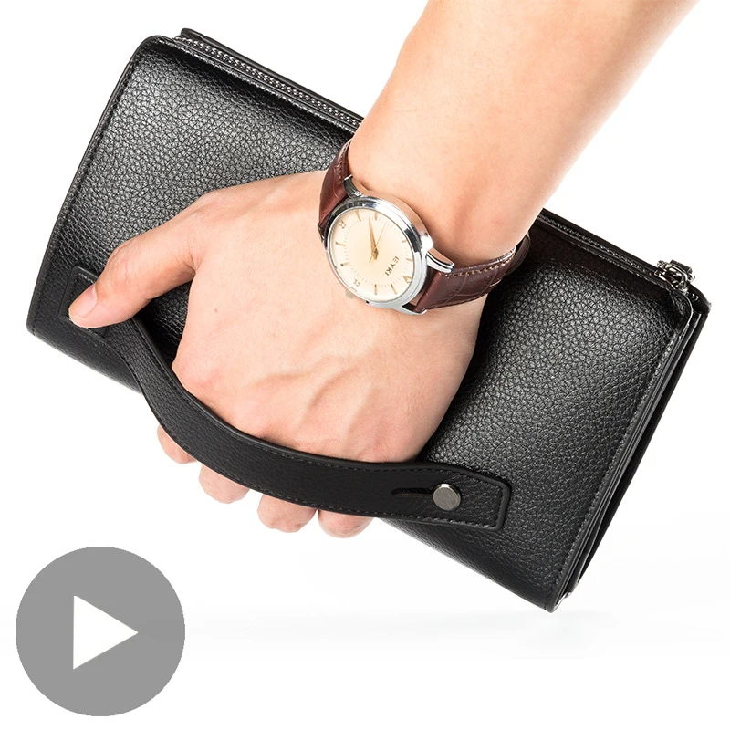 Phone Money Clutch Bag Zipper Long Big for Men Wallet Male Purse Credit Card Coin Holder Partmone Walet Vallet Coughs Penezenka | Багаж и