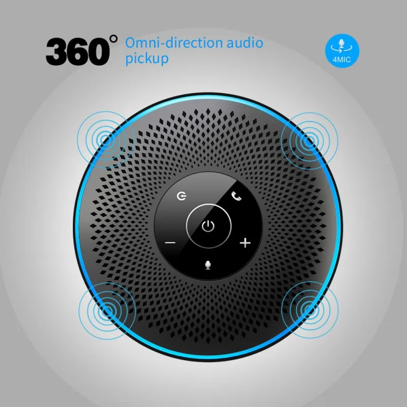 Hi Meet 360 ° Всенаправленный Bluetooth динамик с шумоподавлением высокое разрешение для