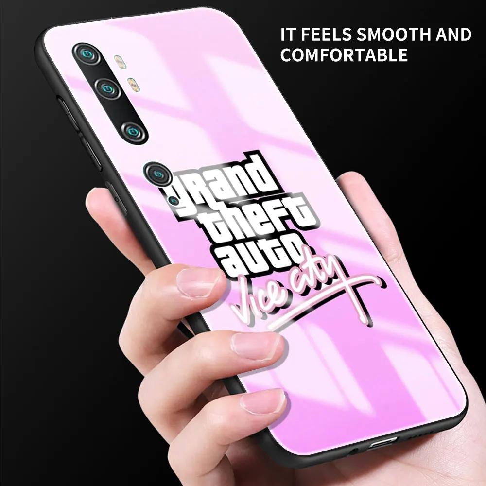 Чехол для телефона Xiaomi Mi 11 Poco X3 NFC 9T 10T закаленное стекло Note 10 Pro C3 X2 M2 Lite Coque Capa Grand Theft