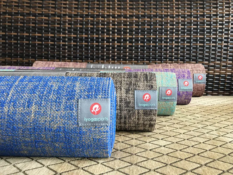 Коврик для йоги из натурального джута нескользящий коврик фитнеса гимнастики