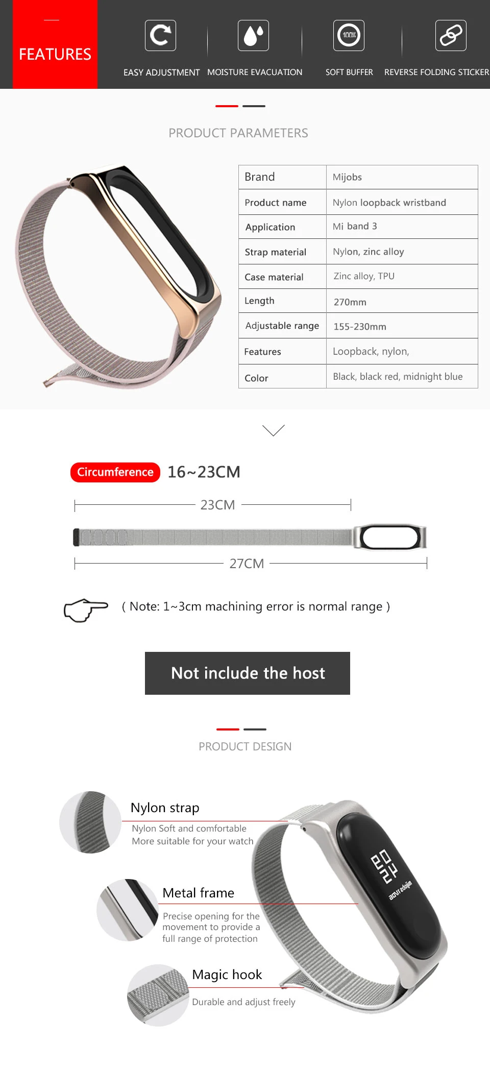 Браслет mi jobs mi Band 4 3, спортивный нейлоновый браслет, Смарт-часы mi Band 4 3, ремешок на запястье для Xiaomi mi Band 4 3, браслет
