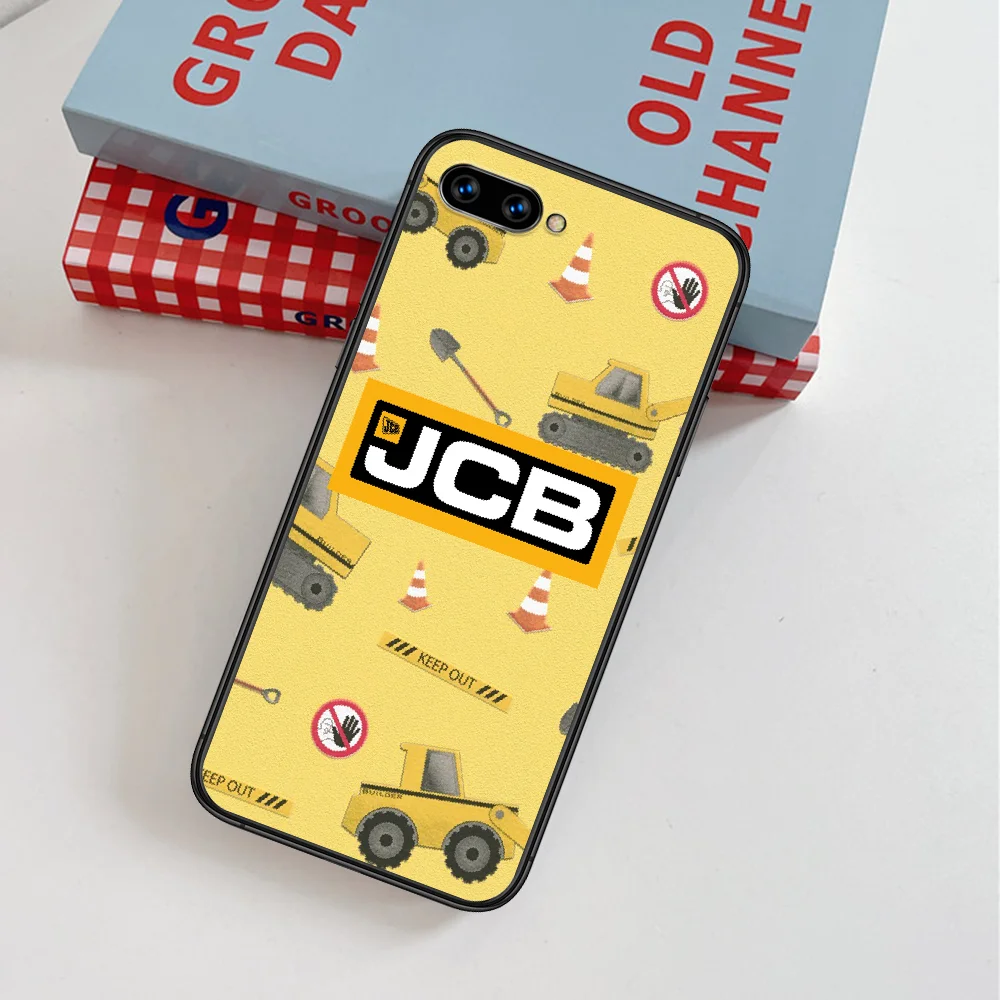 

JCB Excavator Car Phone Case For Huawei Honor 6A 7A 7C 8 8A 8X 9 9X 10 10i 20 Lite Pro Play black Cover Tpu Shell Silicone