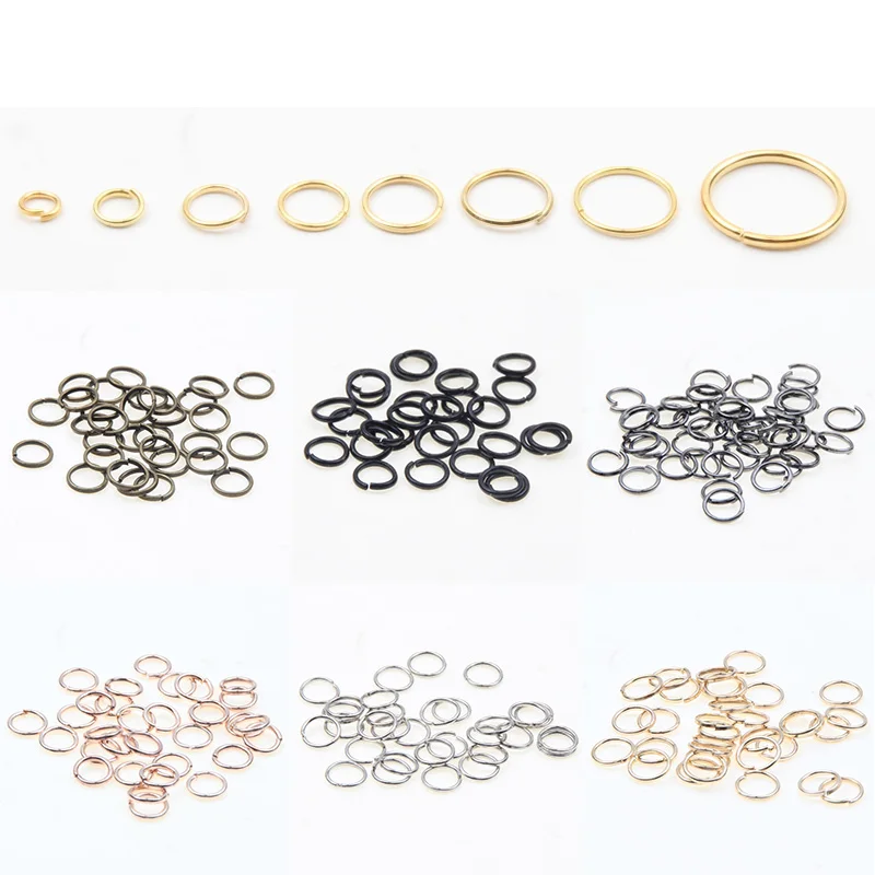 3 16 мм металлические соединительные кольца цвета: золотистый серебристый Цвет