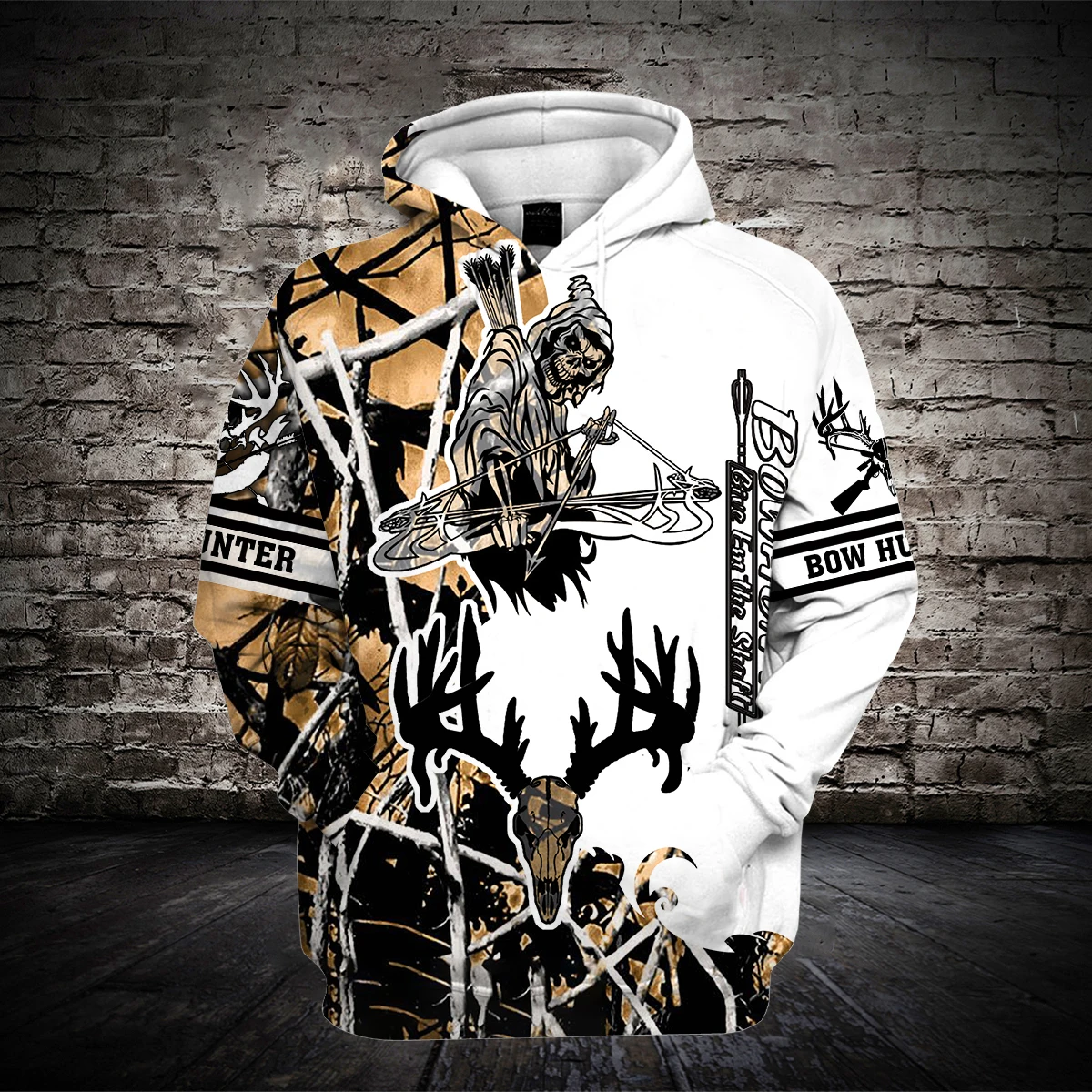

Hot sale 2021 very cool bow hunting hoodie jungle deer 3D printed hoodie unique casual top men's clothing direct sale