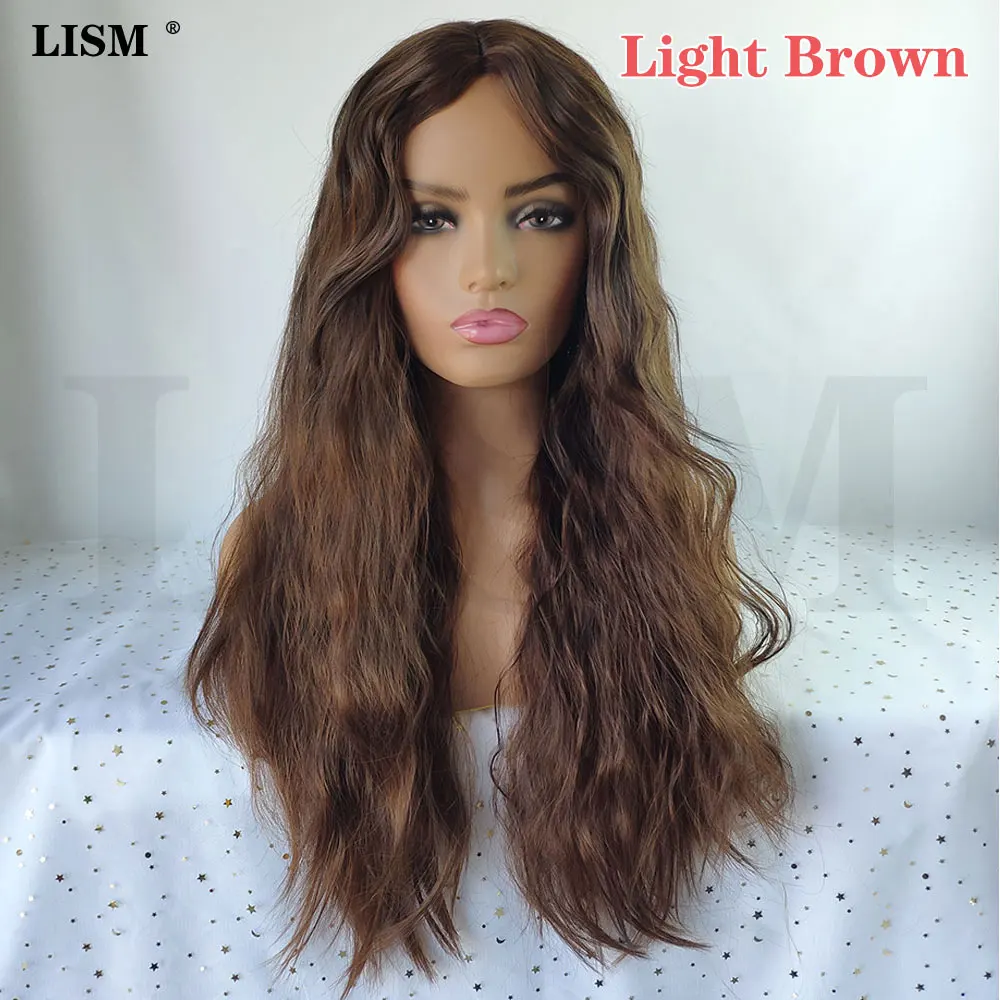 Women Wave Wigs Pelucas De Mujer Cosplay Perruque Naturelle Synthetic Wig with Bangs Peruki Damskie Naturalne Ladies Pruiken