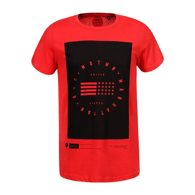 GLO STORY 2020 летние мужские футболки с коротким рукавом уличные топы Европейский