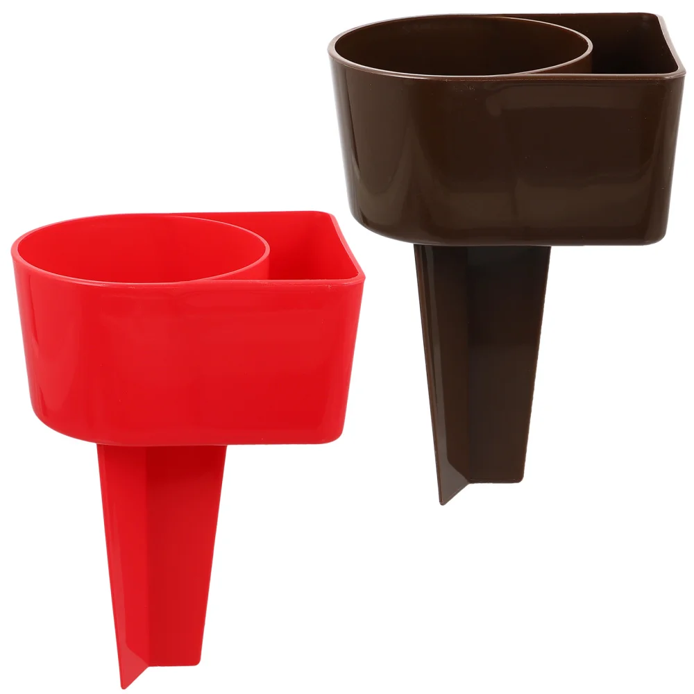 

2 Pcs Multipurpose Sand Cup Holders Creative Beverage Holders (Red Coffee)