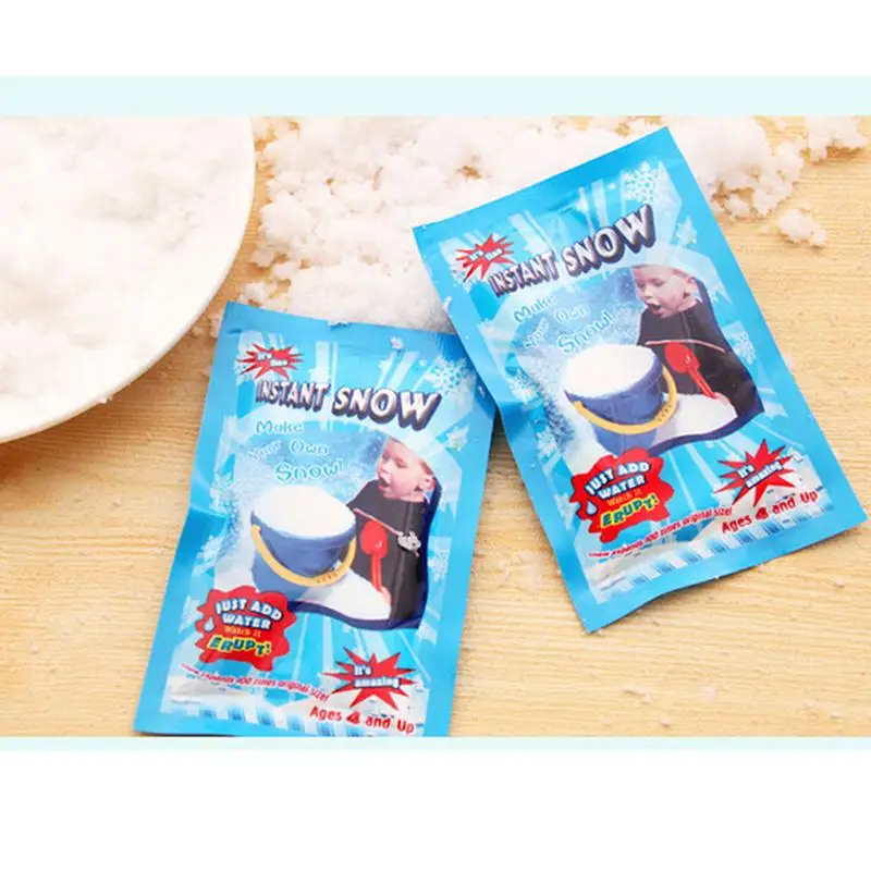 

1Pcs Instant Snow Man-Made Artificial Snow Powder Christmas Snow Powder DIY Decoration Xmas Tree Party Supplies