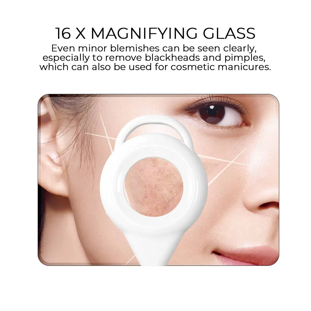 

16X Diopter LED Magnifying Floor Stand Lamp Cold And Warm Ligth Magnifier Glass Len Facial Light For Beauty Salon Nail Tattoo