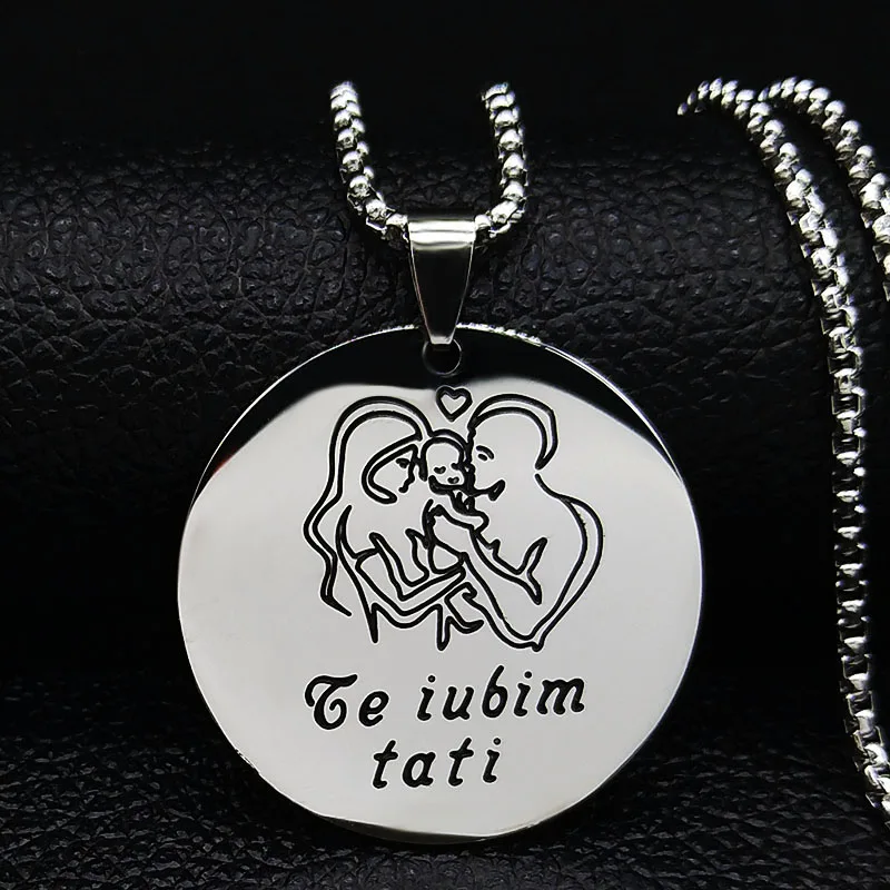 

Женское Ожерелье из нержавеющей стали, с надписью «I Love You»