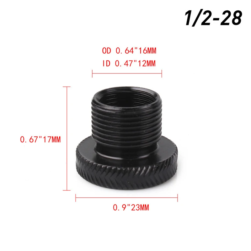 

1PCS of 5/8" x 24 to 1/2-28 to M14x1 to M14x1.5 For Barrel Thread Adapter Aluminum for .223 .308 AK47 AK74 SKS for all NAPA