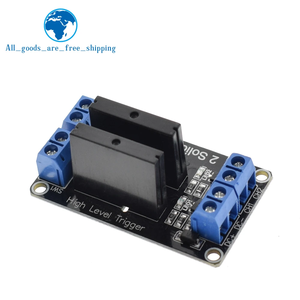TZT 1 2 4 8 канальный 5 В DC релейный модуль твердотельный высокий уровень SSR AVR DSP G3MB-202P реле для Arduino