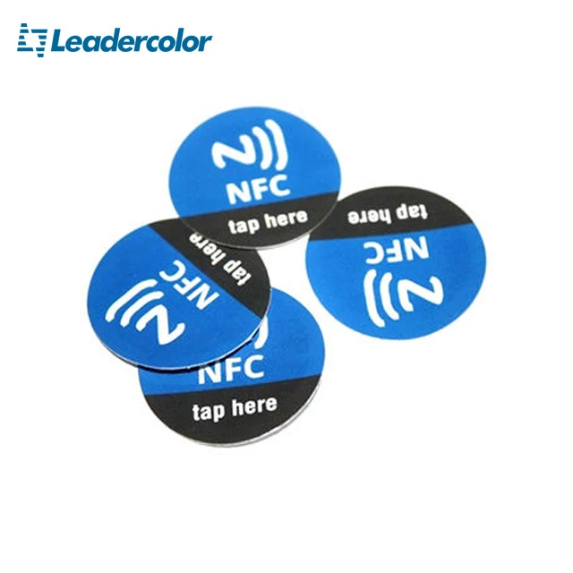 

Оригинальная заводская цена ISO 40 мм 13,56 МГц диапазон считывания 0,1-5 см NFC дисковая метка