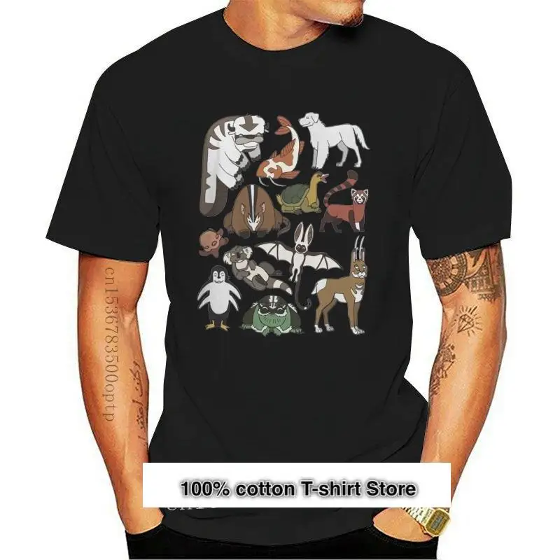 

Camiseta de dibujos animados Avatar para hombre, ropa de algodón Natural, talla grande, Appa Momo