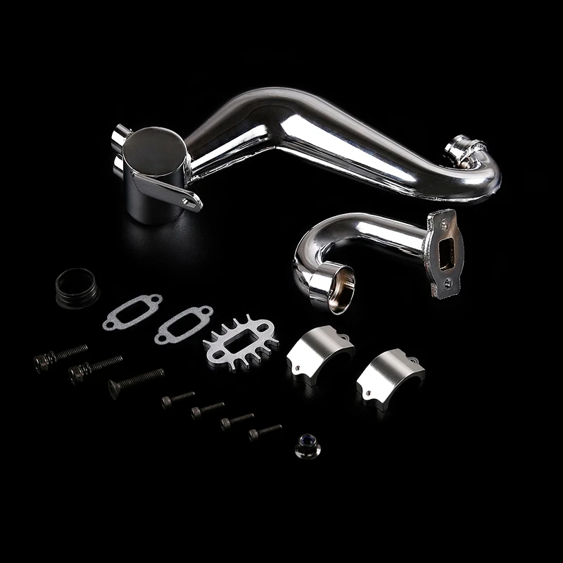 

Rc Car Tuned Pipe Exhaust for 1/5 HPI Baja 5B Ss 5T 5Sc Rovan King Motor Rc Car Exhaust Pipe Universal Ss Exhaust Pipe