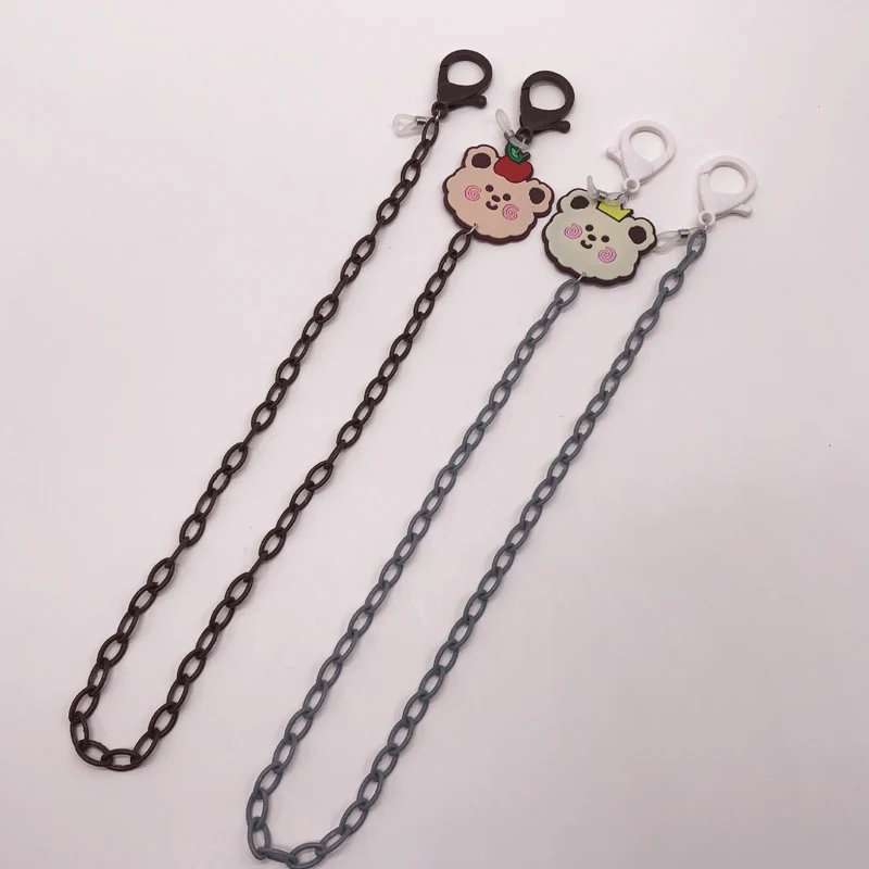 

Glasses Chains For Children Acrylic Anti-lost Mask Lanyard Holder Funny Cartoon Bear Charm Sunglasses Chain Strap Jewelry Gift