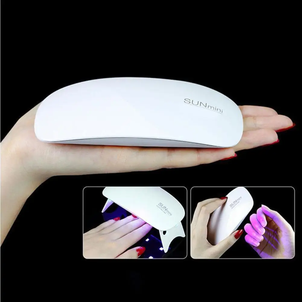 

Mini 6W Nail Dryer Portable Usb Interface Nail UV LED Glue Polish Nail Dryer Phototherapy Lamp Nail Tool Lamp Nail Q3B3