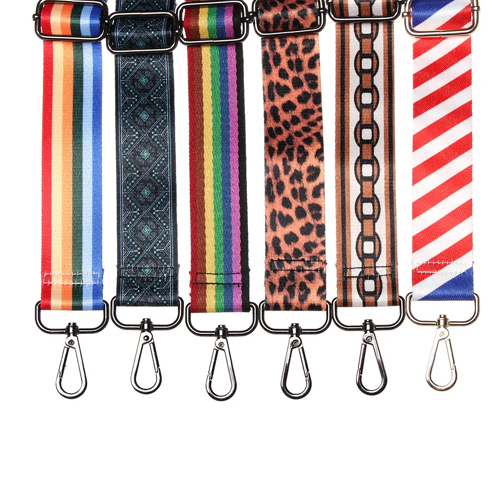 Регулируемые цветные нейлоновые сумки ремешки для сумок Женская Радужная