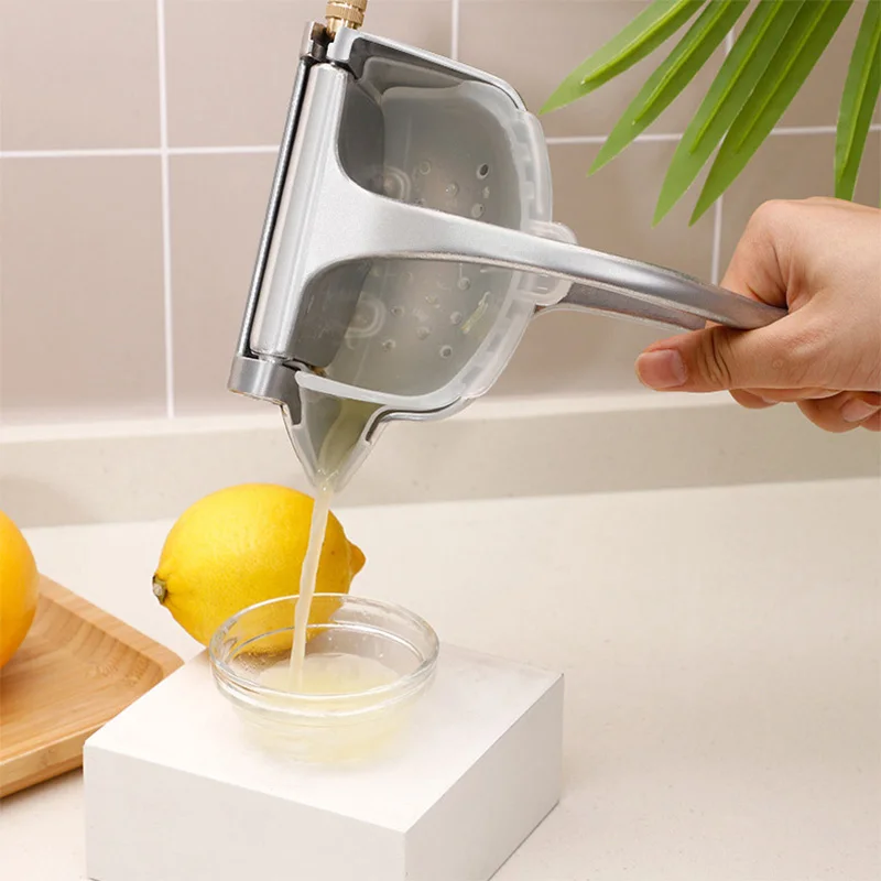 

Silver Metal Manual Juicer Fruit Squeezer Juice Squeezer Lemon Orange Juicer Press Household Multifunctional Juicer